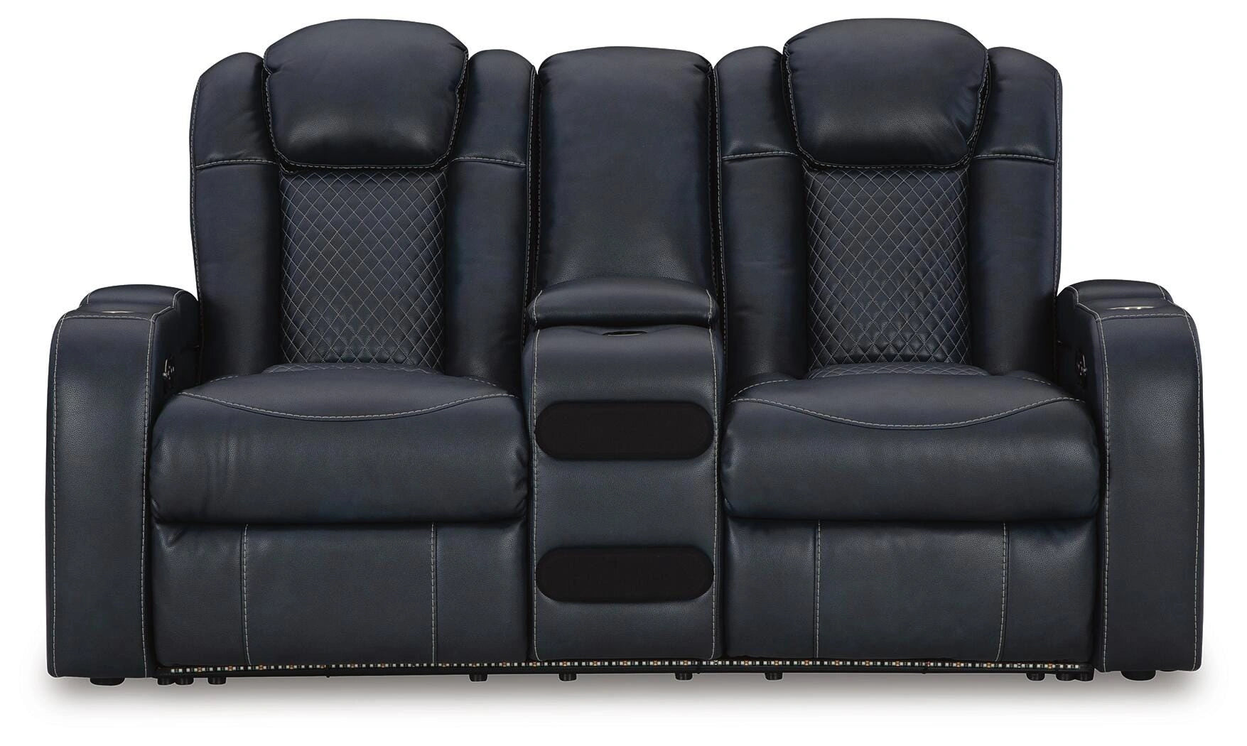 Fyne-Dyme Power Reclining Loveseat with Console
