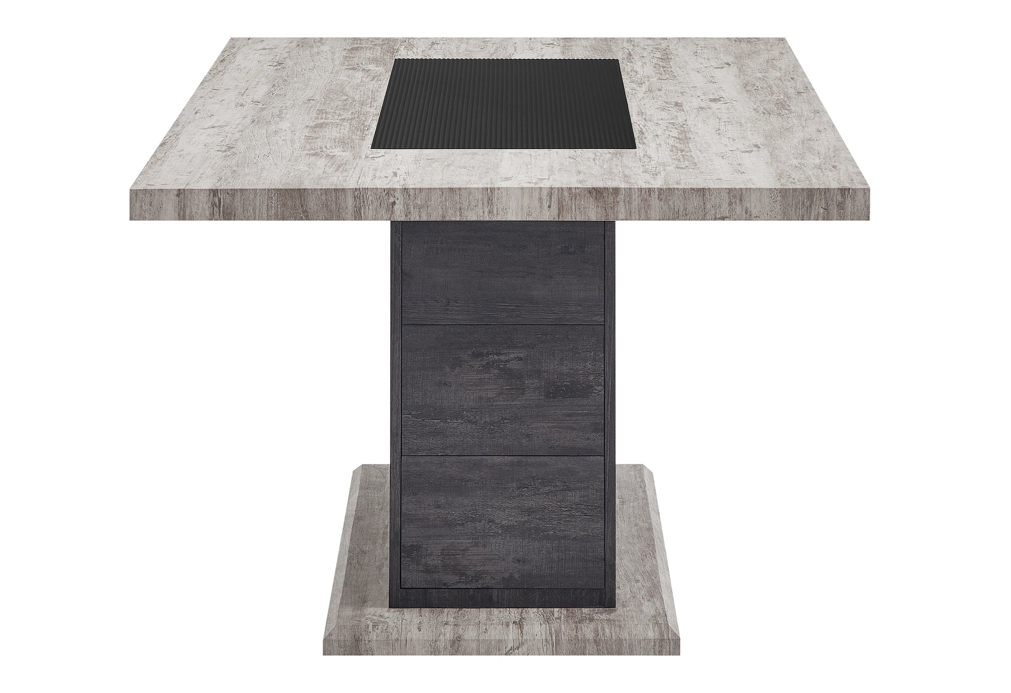 D8030 Dining Table with Storage Drawers and Storage Door