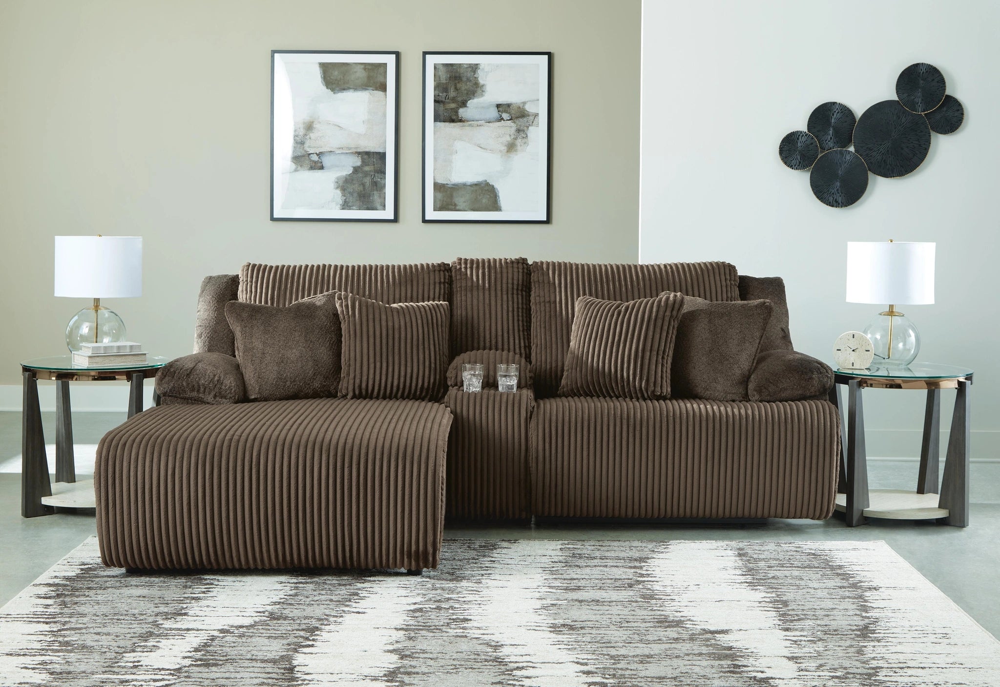 Top Tier Reclining Sectional Sofa with Chaise