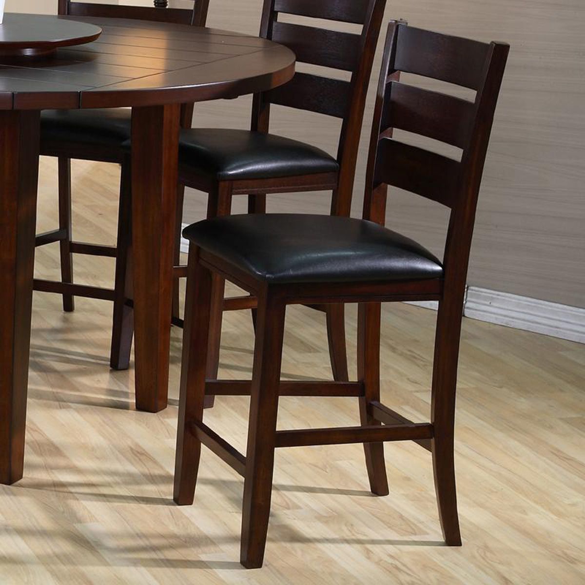 Crown Mark Bardstown Counter Height Chair in Espresso (Set of 2) 2752S-24