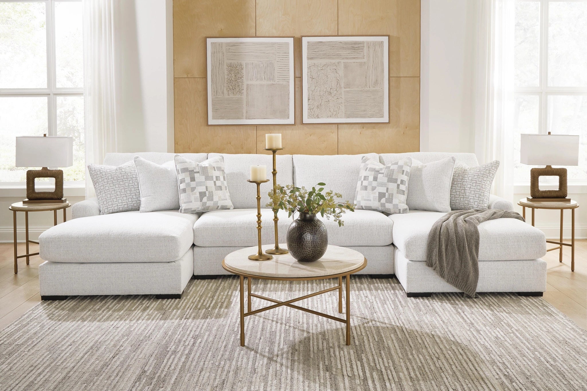 Misty-Lakes Double Chaise Sectional