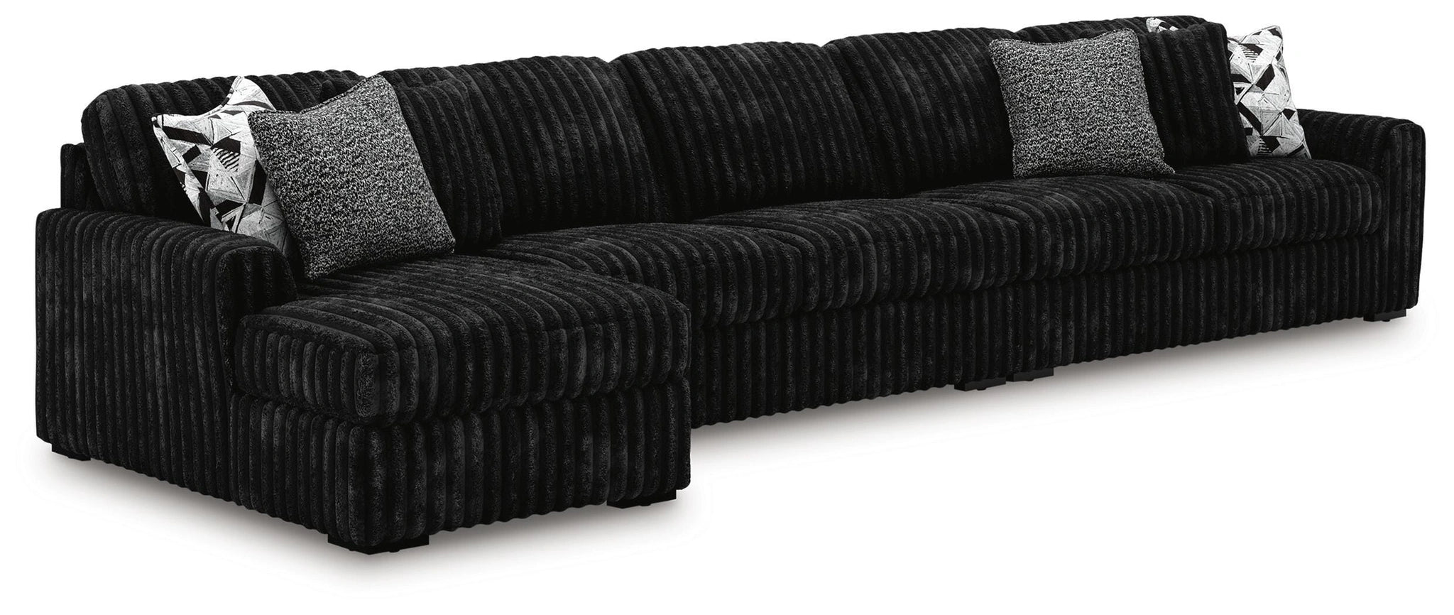 Midnight-Madness Sectional with Chaise