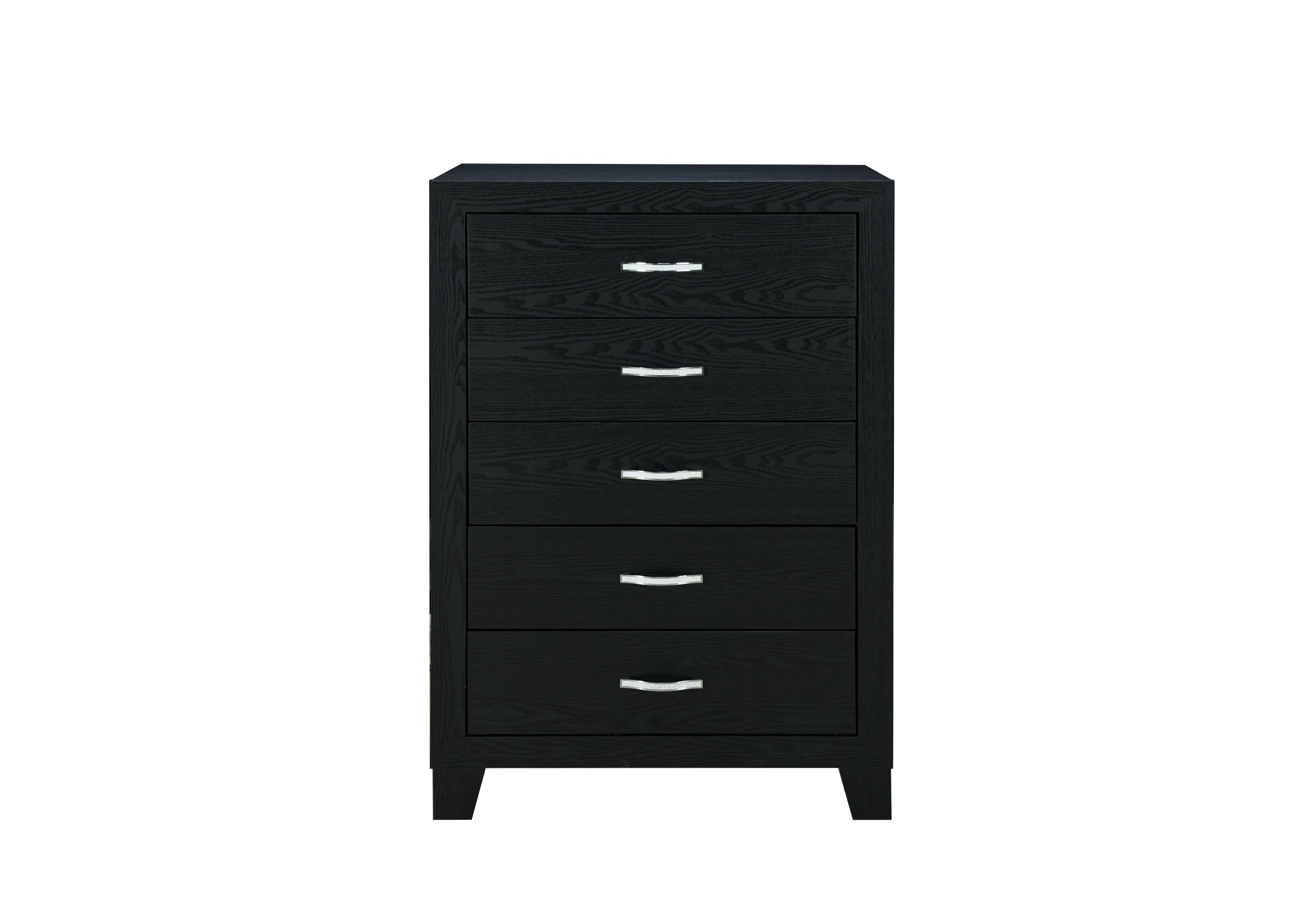 REID BLACK QUEEN BED DRESSER MIRROR NIGHTSTAND