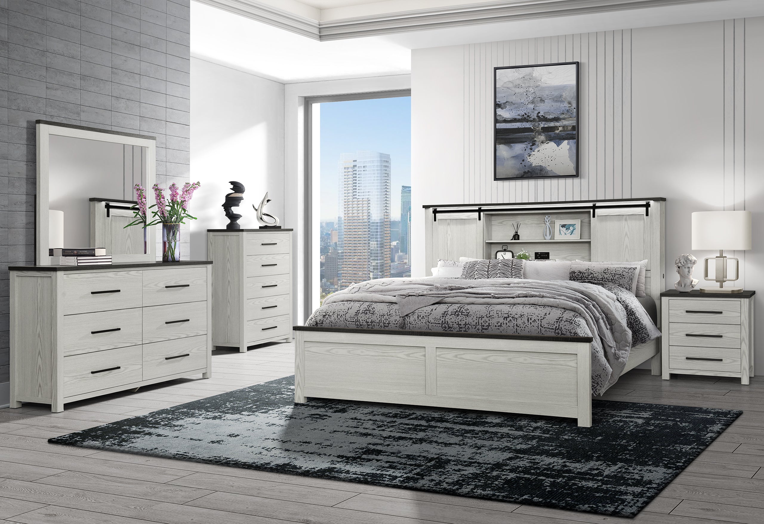 AVA BEIGE KING BED GROUP