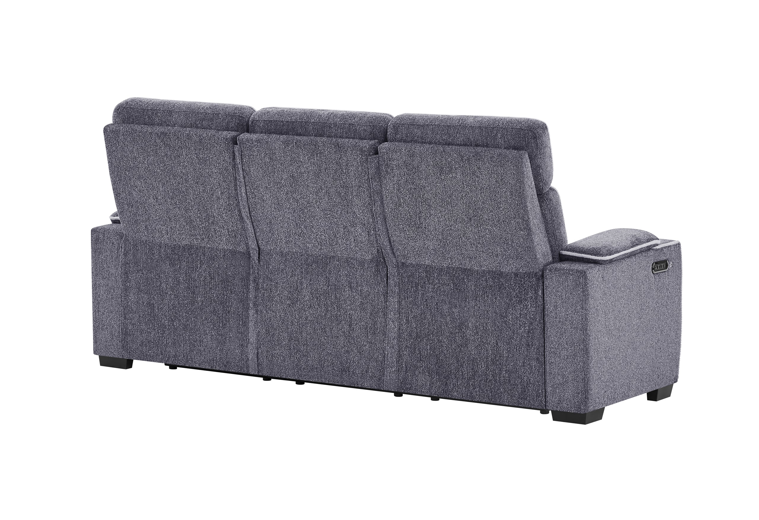 U1895 GREY P2 RECLINING SOFA WITH IS AND LED