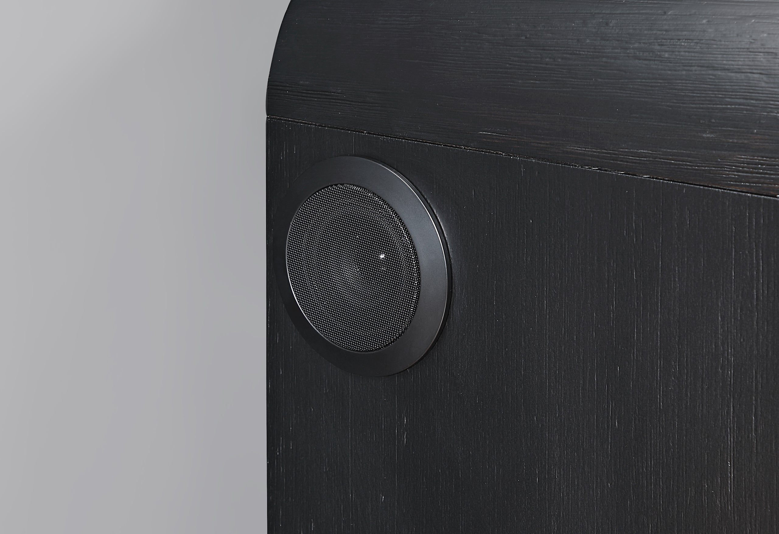 BECKETT WHITE/BLACK NIGHTSTAND WITH LED, COOLER AND SPEAKER