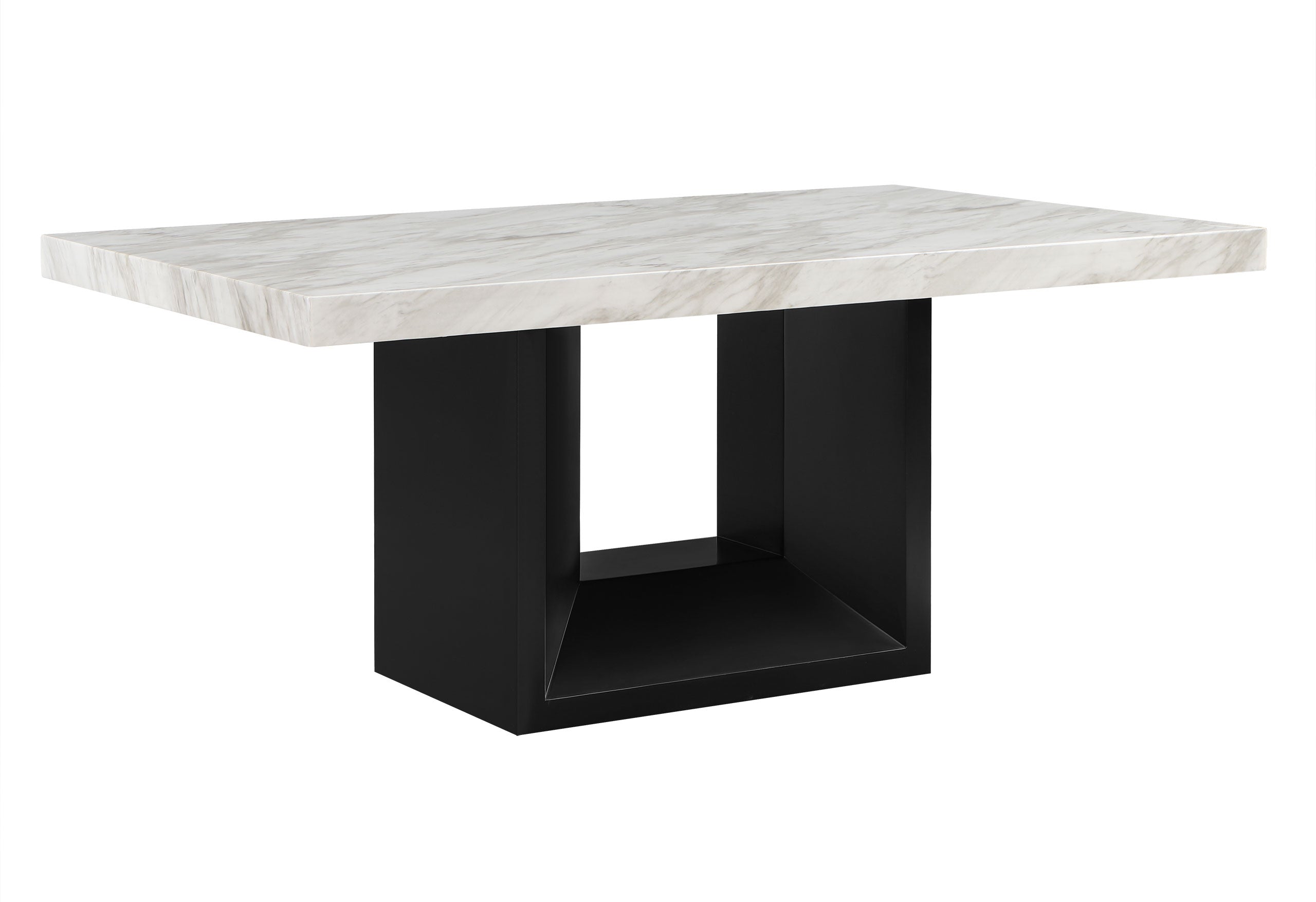 D02 DINING TABLE + 6 D03 BLACK DINING CHAIRS